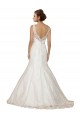Cap Sleeves V-Neck Lace Ivory Chapel Train Wedding Dress Leicester