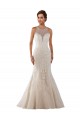 Sleeveless Sweetheart Lace Ivory Chapel Train Bridal Gown Leicester