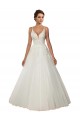 Sleeveless Spaghetti Straps Tulle & Lace Ivory Chapel Train Boho Wedding Dress Leicester