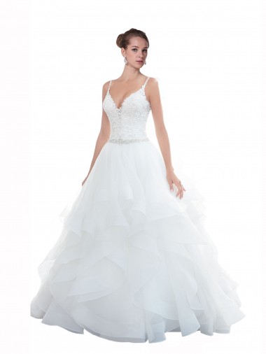Sleeveless Sweetheart Tulle White Chapel Train Beach Wedding Dress Leicester