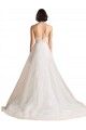 Sleeveless Sweetheart Tulle Ivory Sweep Train Bridal Wedding Dress Leicester
