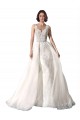 Sleeveless Sweetheart Tulle & Lace White Mermaid Chapel Train Wedding Dress Leicester
