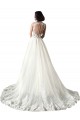 Sleeveless Sweetheart Tulle & Lace White Mermaid Chapel Train Wedding Dress Leicester