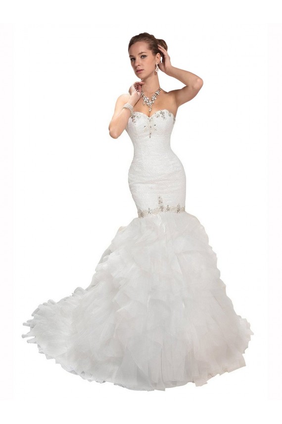 Sleeveless Sweetheart Tulle White Chapel Train Wedding Dress Leicester