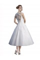 Sleeveless Sweetheart Tulle & Lace Ivory Tea Length Beach Wedding Dress Leicester