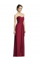 Sleeveless Sweetheart Soft Chiffon Burgundy A-Line Long Formal Dress / Bridesmaid Dress Leicester