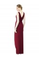 Sleeveless V-Neck Chiffon Frost Long Bridesmaid Dress / Evening Dress Leicester