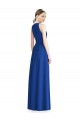 Sleeveless Halter Neck Chiffon Silver Long Bridesmaid Dress / Evening Dress Leicester