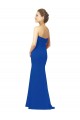 Sleeveless Sweetheart Chiffon Royal Blue Long Bridesmaid Dress / Evening Gowns Leicester