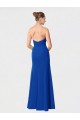 Sleeveless Sweetheart Soft Chiffon Burgundy Long Bridesmaid Dress Leicester