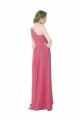 Sleeveless One Shoulder Soft Chiffon Mint Green Long Bridesmaid Dress Leicester