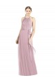 Sleeveless Halter Neck Soft Chiffon Primrose Long Bridesmaid Dress Leicester