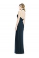 Sleeveless V-Neck Soft Chiffon Dark Navy Long Formal Dress / Bridesmaid Dress Leicester