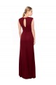 Sleeveless High Neck Soft Chiffon Burgundy Long Prom Dress / Bridesmaid Dress Leicester