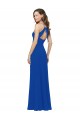 Sleeveless V-Neck Soft Chiffon Royal Blue Long Bridesmaid Dress / Formal Dress Leicester