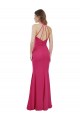 Sleeveless High Neck Soft Chiffon Ruby Long Bridesmaid Dress Leicester