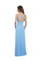 Sleeveless Sweetheart Soft Chiffon Periwinkle Long Bridesmaid Dress Leicester