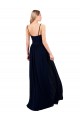 Sleeveless Sweetheart Soft Chiffon Dark Navy Long Formal Evening Gown / Bridesmaid Dress Leicester