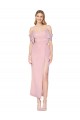 Cold Shoulder High Neck Soft Chiffon Primrose Knee Length Formal Evening Gown / Prom Dress / Bridesmaid Dress Leicester