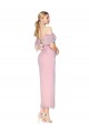Cold Shoulder High Neck Soft Chiffon Primrose Knee Length Formal Evening Gown / Prom Dress / Bridesmaid Dress Leicester