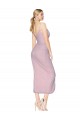 Sleeveless High Neck Soft Chiffon Primrose Knee Length High Low Evening Gown / Prom Dress / Bridesmaid Dress Leicester