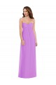 Sleeveless Sweetheart Soft Chiffon Violet Long Semi Formal Evening Dress / Bridesmaid Dress Leicester