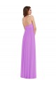 Sleeveless Sweetheart Soft Chiffon Violet Long Semi Formal Evening Dress / Bridesmaid Dress Leicester