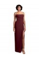 Sleeveless Square Neck Soft Chiffon Burgundy Gold Long Evening Dress / Bridesmaid Dress Leicester