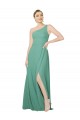 Sleeveless Strapless Soft Chiffon Icelandic Silver Long Bridesmaid Dress Leicester