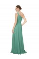 Sleeveless Strapless Soft Chiffon Icelandic Silver Long Bridesmaid Dress Leicester