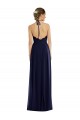 Sleeveless Halter Neck Soft Chiffon Dark Navy Long Semi Formal Evening Dress / Bridesmaid Dress Leicester