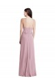 Sleeveless Halter Neck Chiffon Primrose Long Bridesmaid Dress / Evening Dress Leicester