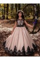 Sleeveless Sweetheart Satin & Lace Ivory Long Flower Girl Dress for Wedding Leicester