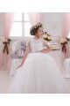 Sleeveless Sweetheart Tulle & Lace Ivory Long Flower Girl Dress Leicester
