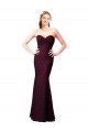 Sleeveless Sweetheart Lace Grape Long Bridesmaid Dress Leicester