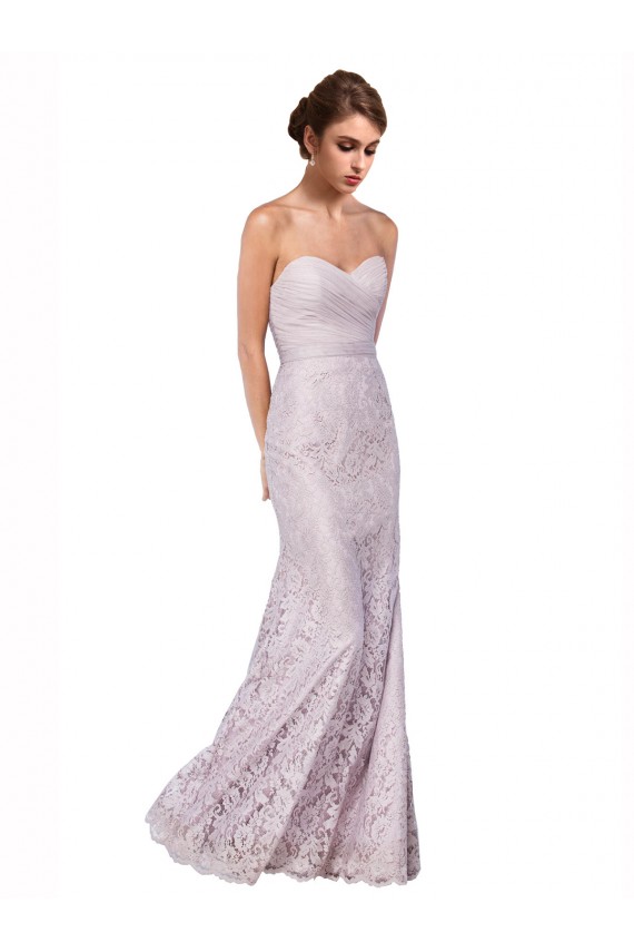 Sleeveless Sweetheart Lace Long Bridesmaid Dress / Evening Dress Leicester