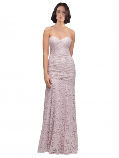 Sleeveless Sweetheart Lace Long Prom Dress / Bridesmaid Dress Leicester