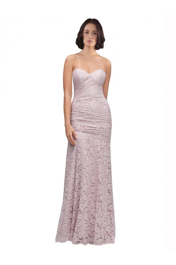 Sleeveless Sweetheart Lace Long Prom Dress / Bridesmaid Dress Leicester
