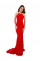 Sleeveless High Neck Lace Red Long Evening Gown / Prom Dress / Bridesmaid Dress Leicester