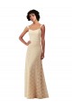 Sleeveless Sweetheart Lace Champagne Long Bridesmaid Dress Leicester