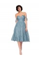 Sleeveless Sweetheart Lace Knee Length Bridesmaid Dress Leicester