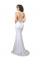 Sleeveless High Neck Lace White Mermaid Sweep Train Wedding Dress Leicester