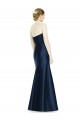 Sleeveless Strapless Satin Dark Navy Long Evening Dress / Bridesmaid Dress Leicester