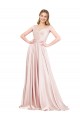Sleeveless High Neck Satin Pink Long Formal Evening Gown / Prom Dress / Bridesmaid Dress Leicester