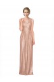 Sleeveless V-Neck Sequin Rose Gold Long Bridesmaid Dress / Evening Dress Leicester