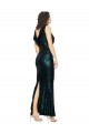 Sleeveless V-Neck Sequin Dark Green Long Bridesmaid Dress / Evening Dress Leicester