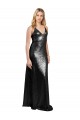 Sleeveless V-Neck Sequin Black Long Formal Evening Gown / Prom Dress / Bridesmaid Dress Leicester