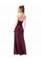 Sleeveless V-Neck Silk like Satin Black Long Black Tie Evening Gown / Prom Dress / Bridesmaid Dress Leicester