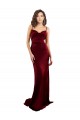 Sleeveless Cowl Neck Silk like Satin Burgundy Long Formal Evening Gown / Prom Dress / Bridesmaid Dress Leicester