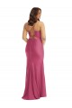 Sleeveless Cowl Neck Silk like Satin Fuchsia Long Formal Plus Size Evening Gown / Prom Dress / Bridesmaid Dress Leicester